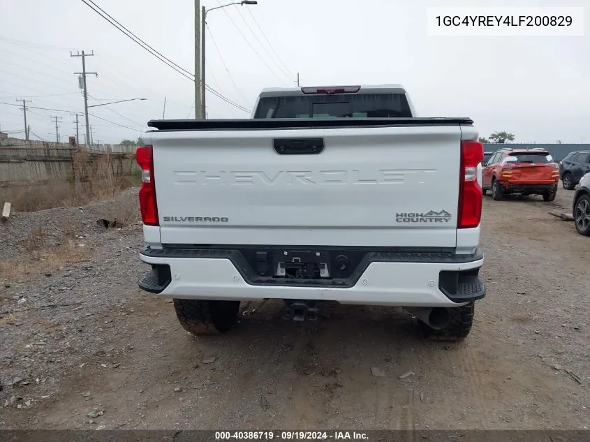 2020 Chevrolet Silverado 2500Hd 4Wd Long Bed High Country/4Wd Standard Bed High Country VIN: 1GC4YREY4LF200829 Lot: 40386719