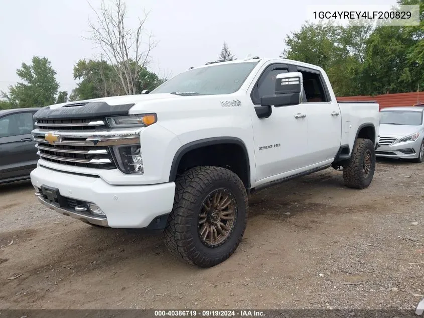 2020 Chevrolet Silverado 2500Hd 4Wd Long Bed High Country/4Wd Standard Bed High Country VIN: 1GC4YREY4LF200829 Lot: 40386719