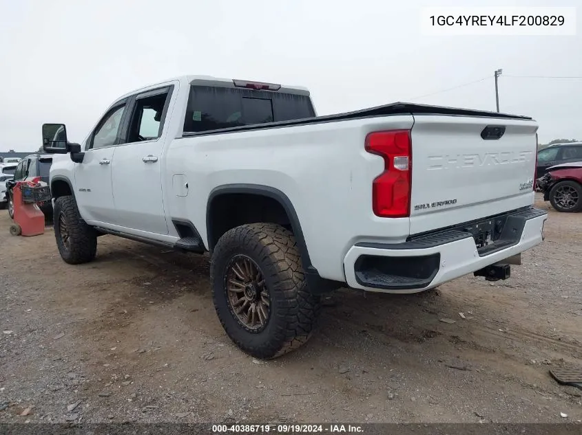 1GC4YREY4LF200829 2020 Chevrolet Silverado 2500Hd 4Wd Long Bed High Country/4Wd Standard Bed High Country