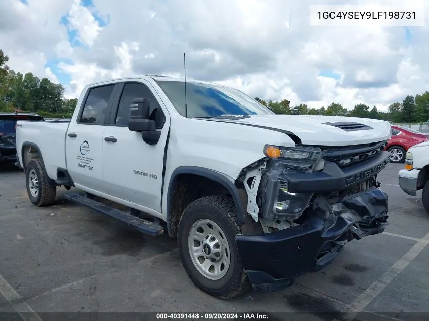 2020 Chevrolet Silverado 3500Hd 4Wd Long Bed Wt VIN: 1GC4YSEY9LF198731 Lot: 40391448