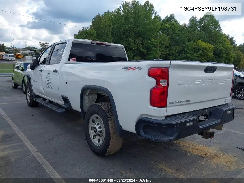 2020 Chevrolet Silverado 3500Hd 4Wd Long Bed Wt VIN: 1GC4YSEY9LF198731 Lot: 40391448