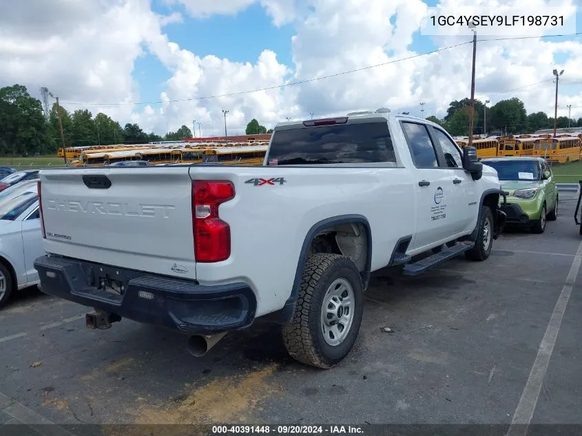 2020 Chevrolet Silverado 3500Hd 4Wd Long Bed Wt VIN: 1GC4YSEY9LF198731 Lot: 40391448