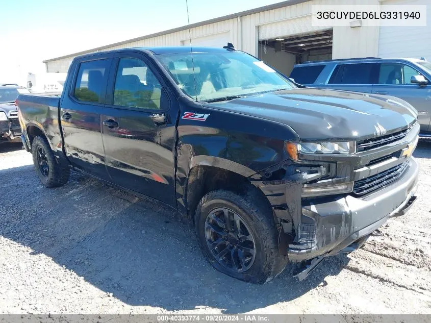 2020 Chevrolet Silverado 1500 4Wd Short Bed Lt VIN: 3GCUYDED6LG331940 Lot: 40393774