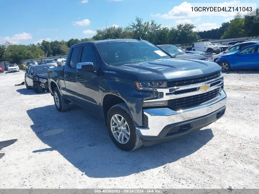 2020 Chevrolet Silverado 1500 K1500 Lt VIN: 1GCRYDED4LZ141043 Lot: 40395953