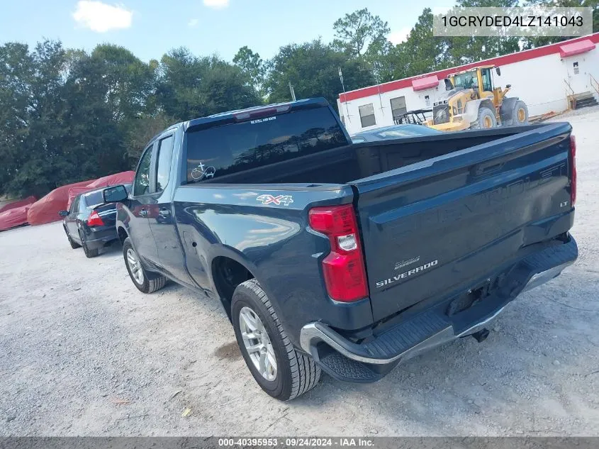 2020 Chevrolet Silverado 1500 K1500 Lt VIN: 1GCRYDED4LZ141043 Lot: 40395953