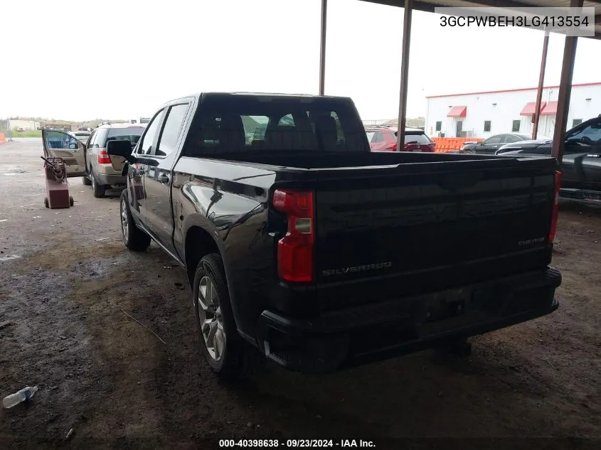 2020 Chevrolet Silverado C1500 Custom VIN: 3GCPWBEH3LG413554 Lot: 40398638