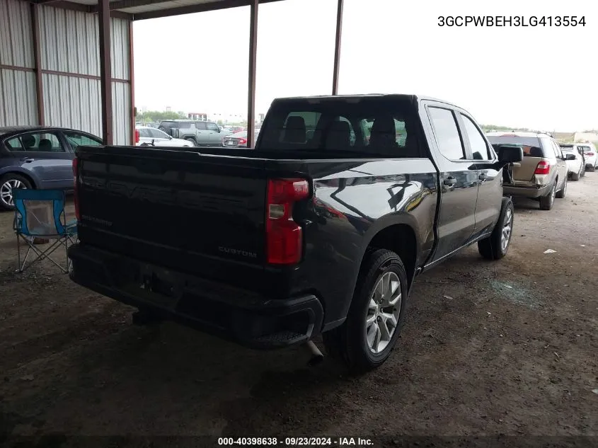 2020 Chevrolet Silverado C1500 Custom VIN: 3GCPWBEH3LG413554 Lot: 40398638