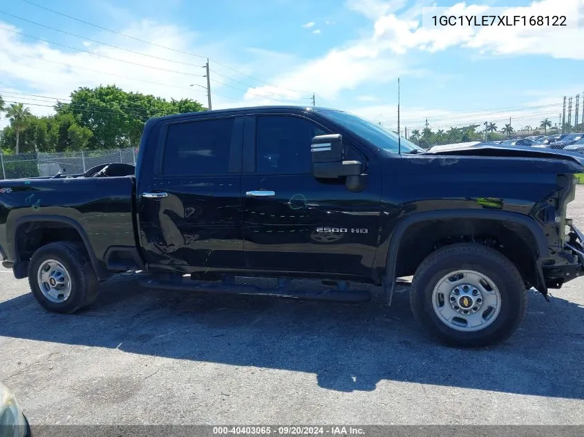 2020 Chevrolet Silverado 2500Hd 4Wd Standard Bed Wt VIN: 1GC1YLE7XLF168122 Lot: 40403065