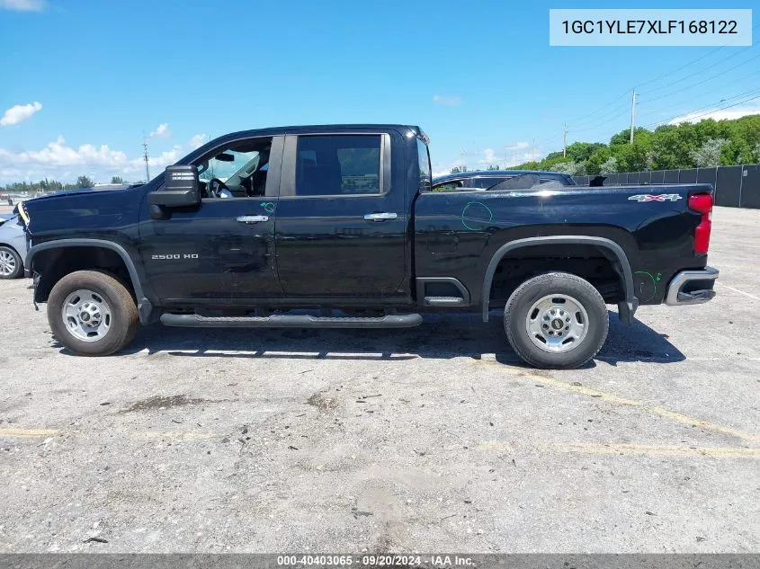 2020 Chevrolet Silverado 2500Hd 4Wd Standard Bed Wt VIN: 1GC1YLE7XLF168122 Lot: 40403065