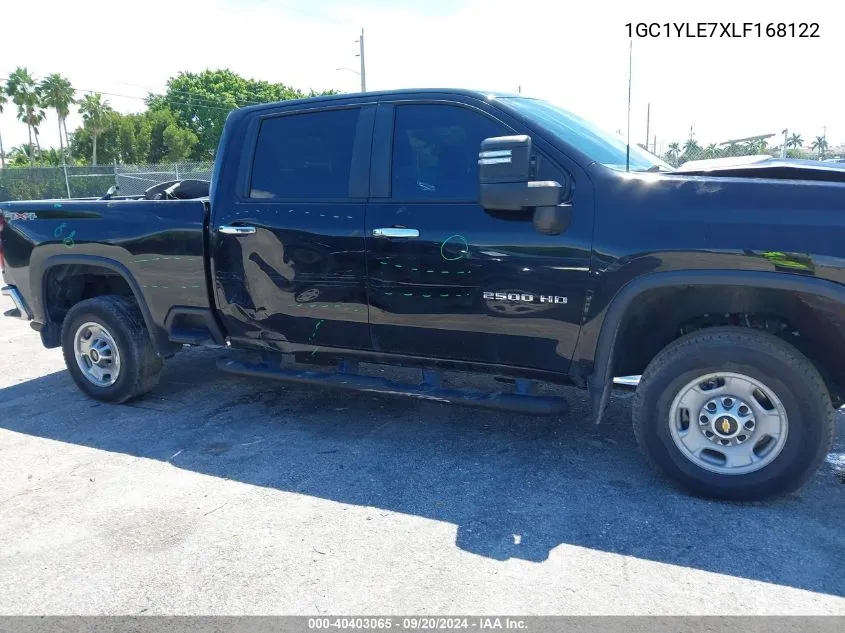 2020 Chevrolet Silverado 2500Hd 4Wd Standard Bed Wt VIN: 1GC1YLE7XLF168122 Lot: 40403065