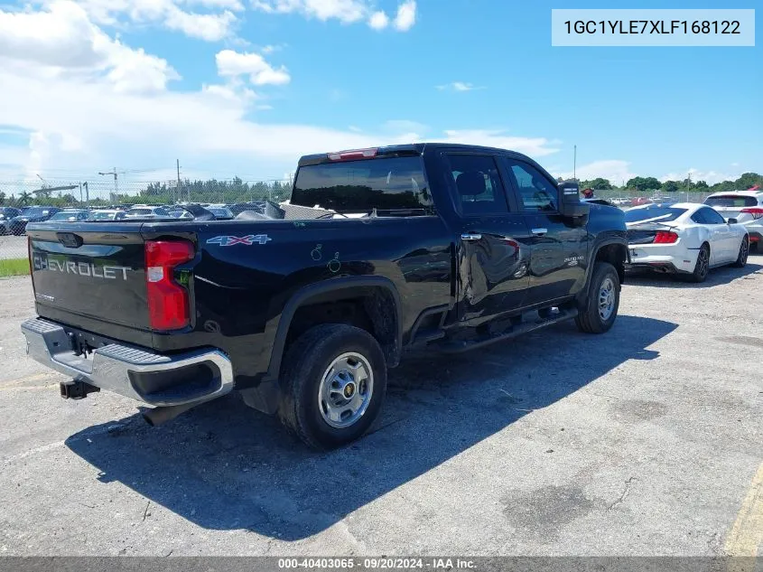 2020 Chevrolet Silverado 2500Hd 4Wd Standard Bed Wt VIN: 1GC1YLE7XLF168122 Lot: 40403065