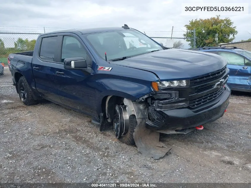 2020 Chevrolet Silverado 1500 4Wd Short Bed Lt Trail Boss VIN: 3GCPYFED5LG366221 Lot: 40411201