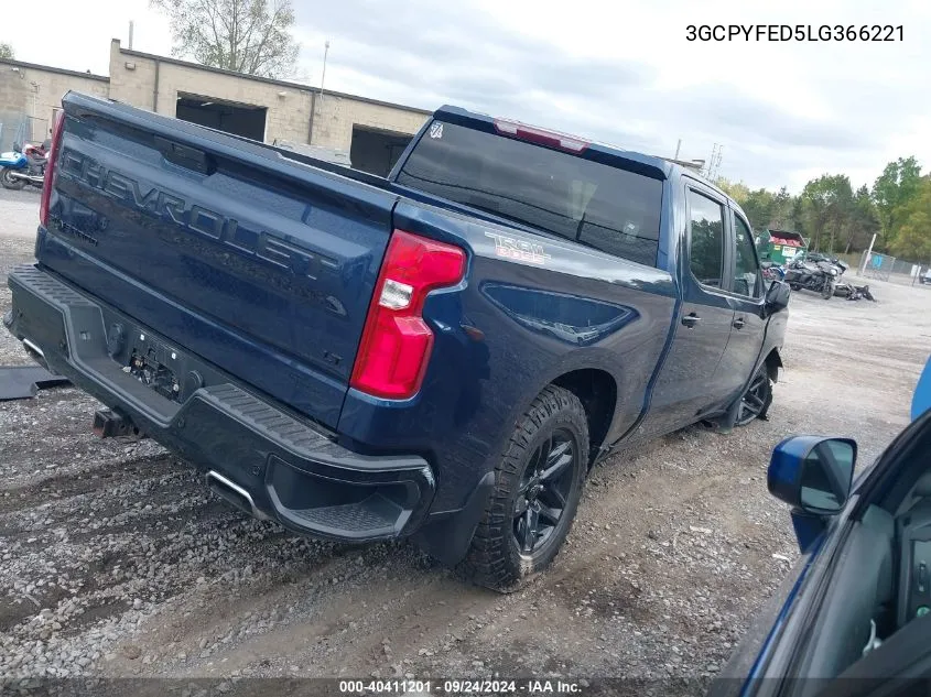 2020 Chevrolet Silverado 1500 4Wd Short Bed Lt Trail Boss VIN: 3GCPYFED5LG366221 Lot: 40411201