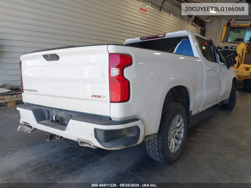 2020 Chevrolet Silverado 1500 4Wd Standard Bed Rst VIN: 3GCUYEET3LG166068 Lot: 40411228