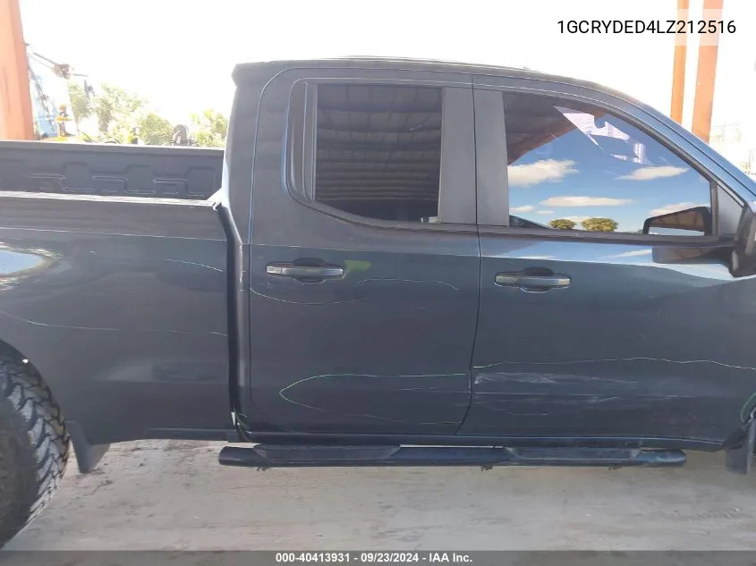 2020 Chevrolet Silverado 1500 4Wd Double Cab Standard Bed Lt VIN: 1GCRYDED4LZ212516 Lot: 40413931