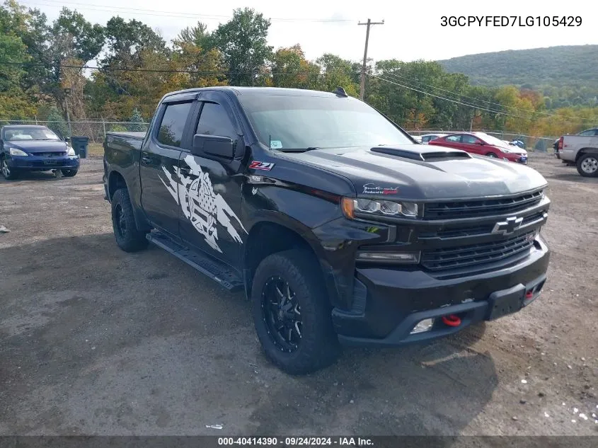 2020 Chevrolet Silverado 1500 K1500 Lt Trail Boss VIN: 3GCPYFED7LG105429 Lot: 40414390