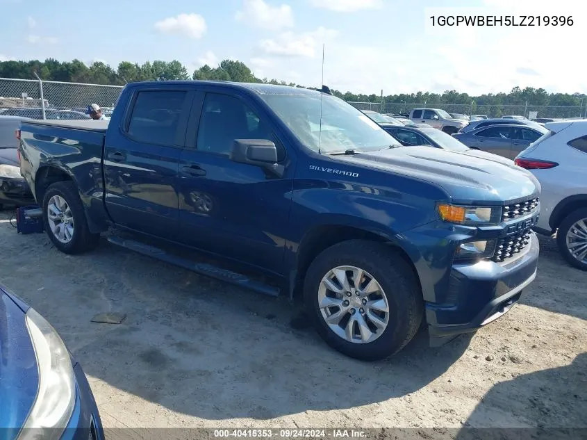 2020 Chevrolet Silverado 1500 C1500 Custom VIN: 1GCPWBEH5LZ219396 Lot: 40415353