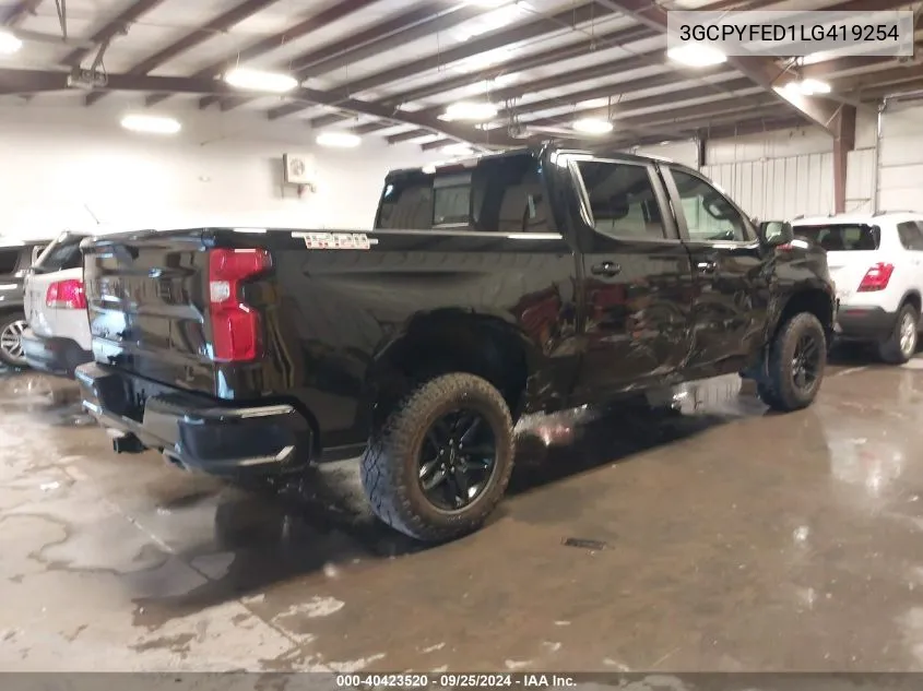 2020 Chevrolet Silverado 1500 4Wd Short Bed Lt Trail Boss VIN: 3GCPYFED1LG419254 Lot: 40423520