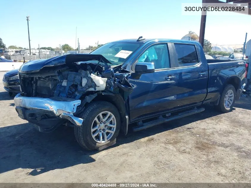 2020 Chevrolet Silverado 1500 4Wd Standard Bed Lt VIN: 3GCUYDED6LG228484 Lot: 40424488