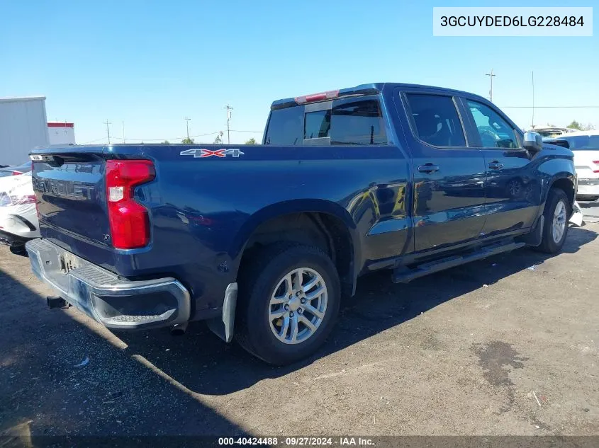 2020 Chevrolet Silverado 1500 4Wd Standard Bed Lt VIN: 3GCUYDED6LG228484 Lot: 40424488