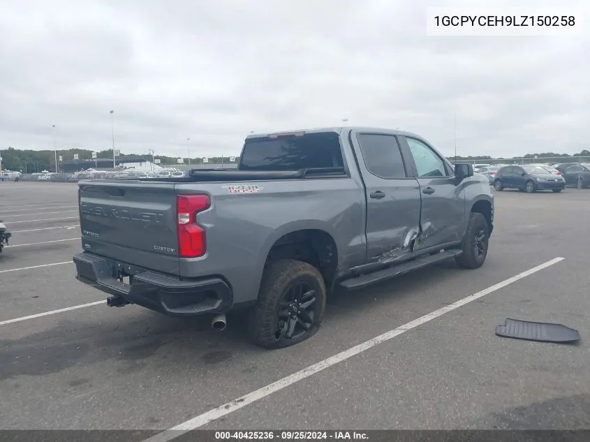 2020 Chevrolet Silverado 1500 4Wd Short Bed Custom Trail Boss VIN: 1GCPYCEH9LZ150258 Lot: 40425236