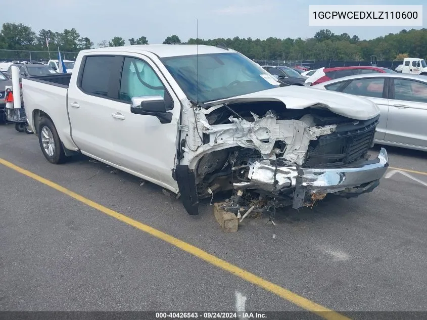 2020 Chevrolet Silverado 1500 2Wd Short Bed Lt VIN: 1GCPWCEDXLZ110600 Lot: 40426543