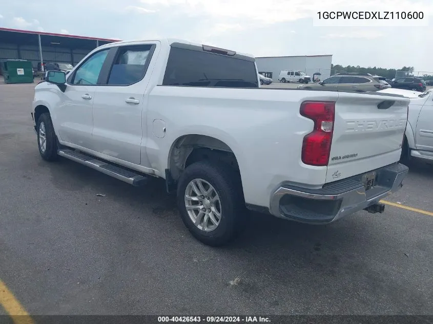 1GCPWCEDXLZ110600 2020 Chevrolet Silverado 1500 2Wd Short Bed Lt