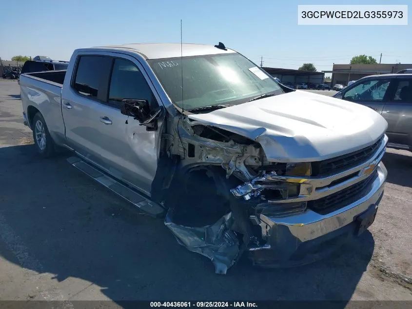 2020 Chevrolet Silverado 1500 2Wd Standard Bed Lt VIN: 3GCPWCED2LG355973 Lot: 40436061