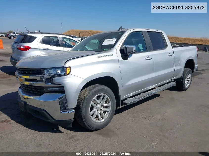 2020 Chevrolet Silverado 1500 2Wd Standard Bed Lt VIN: 3GCPWCED2LG355973 Lot: 40436061