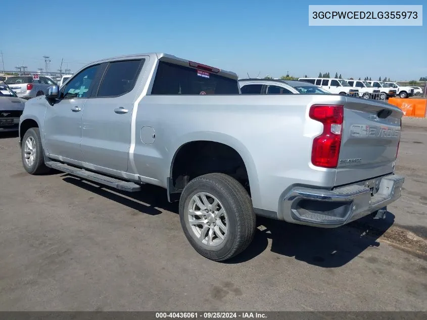 2020 Chevrolet Silverado 1500 2Wd Standard Bed Lt VIN: 3GCPWCED2LG355973 Lot: 40436061