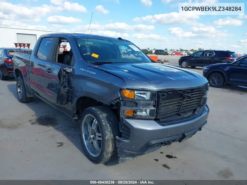 2020 Chevrolet Silverado 1500 2Wd Short Bed Custom VIN: 1GCPWBEK9LZ348284 Lot: 40438236