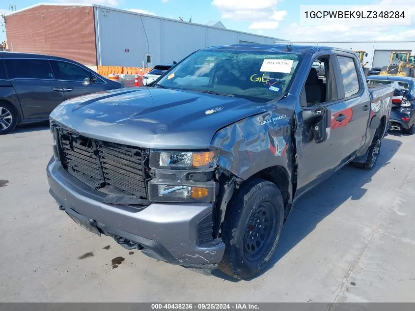 2020 Chevrolet Silverado 1500 2Wd Short Bed Custom VIN: 1GCPWBEK9LZ348284 Lot: 40438236