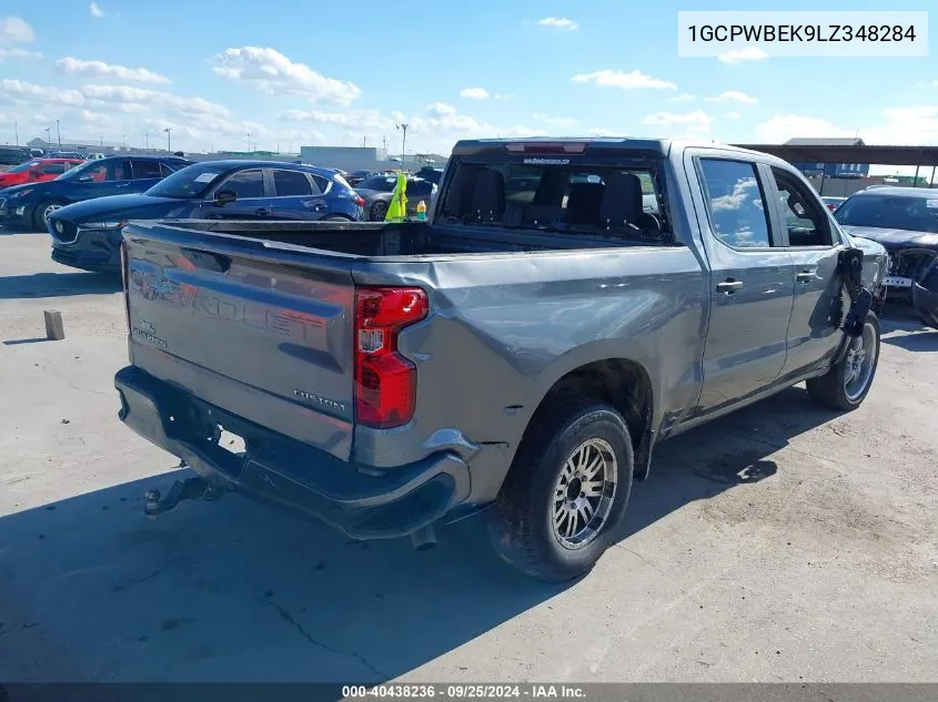 2020 Chevrolet Silverado 1500 2Wd Short Bed Custom VIN: 1GCPWBEK9LZ348284 Lot: 40438236