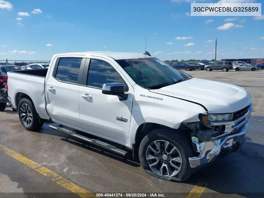 2020 Chevrolet Silverado 1500 2Wd Short Bed Lt VIN: 3GCPWCED8LG325859 Lot: 40441274