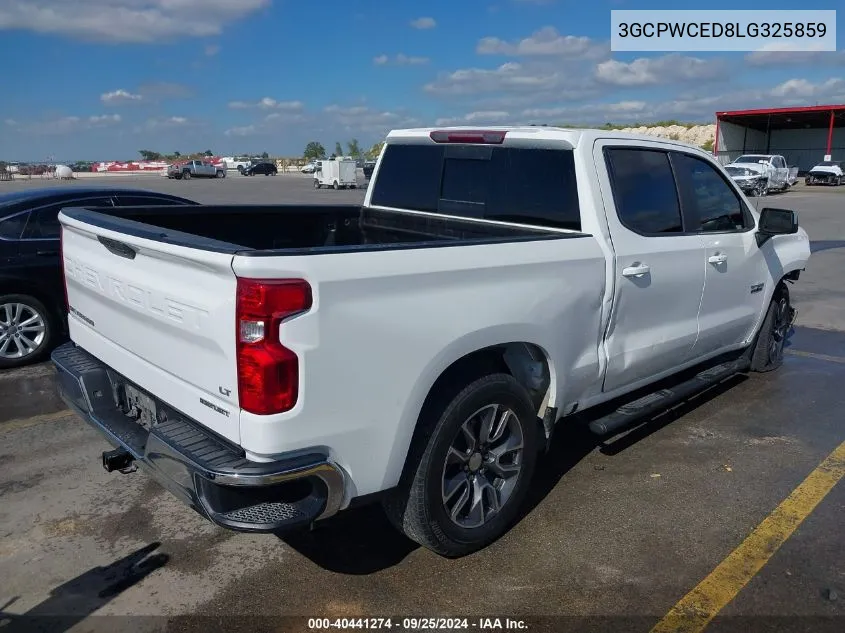 2020 Chevrolet Silverado 1500 2Wd Short Bed Lt VIN: 3GCPWCED8LG325859 Lot: 40441274