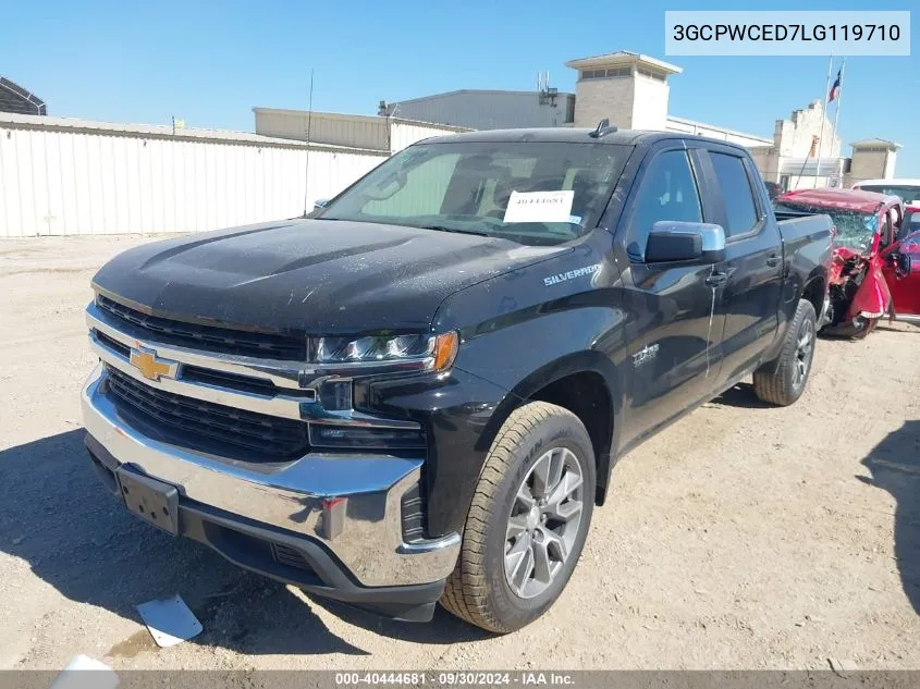 2020 Chevrolet Silverado C1500 Lt VIN: 3GCPWCED7LG119710 Lot: 40444681