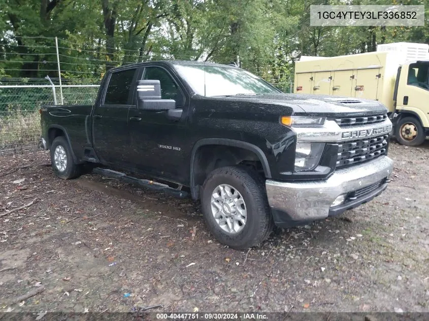 1GC4YTEY3LF336852 2020 Chevrolet Silverado 3500Hd 4Wd Long Bed Lt