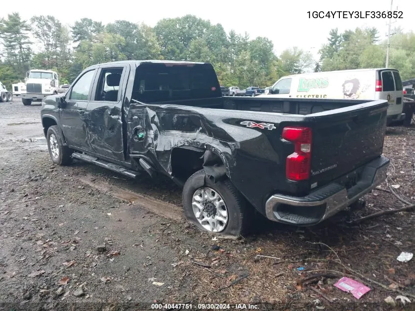 2020 Chevrolet Silverado 3500Hd 4Wd Long Bed Lt VIN: 1GC4YTEY3LF336852 Lot: 40447751