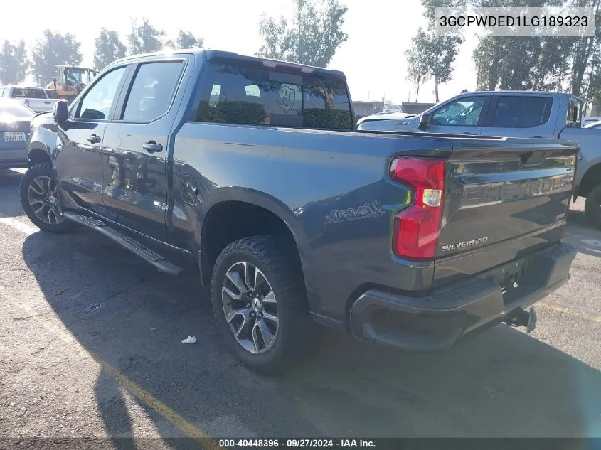 2020 Chevrolet Silverado 1500 2Wd Short Bed Rst VIN: 3GCPWDED1LG189323 Lot: 40448396