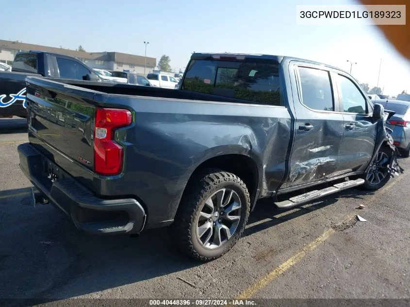 2020 Chevrolet Silverado 1500 2Wd Short Bed Rst VIN: 3GCPWDED1LG189323 Lot: 40448396