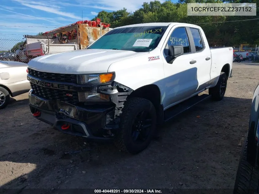 2020 Chevrolet Silverado K1500 Trail Boss Custom VIN: 1GCRYCEF2LZ237152 Lot: 40449201