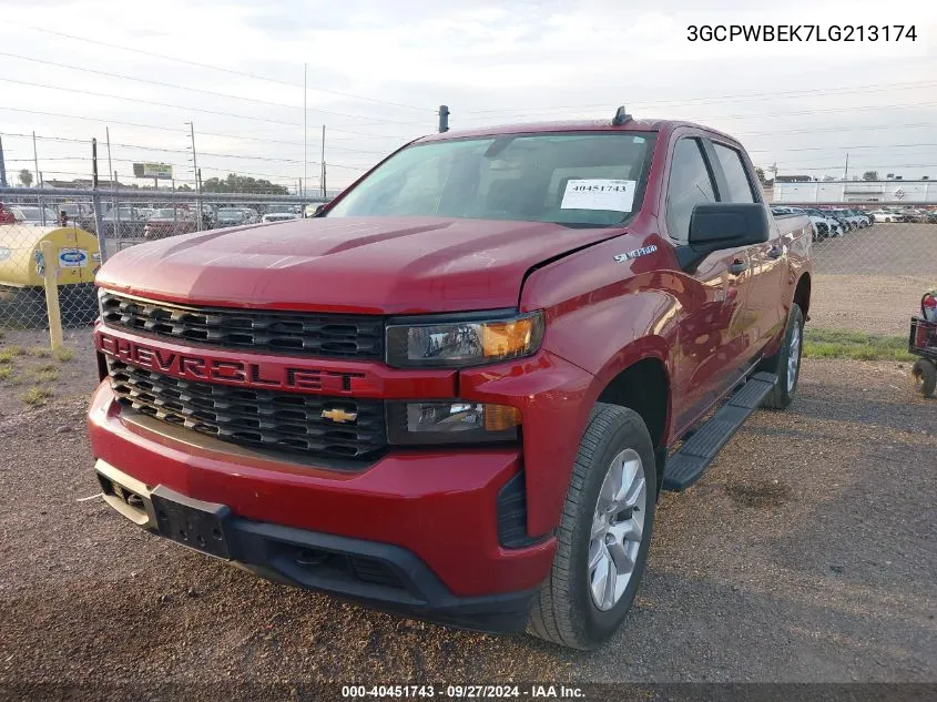 2020 Chevrolet Silverado 1500 VIN: 3GCPWBEK7LG213174 Lot: 40451743