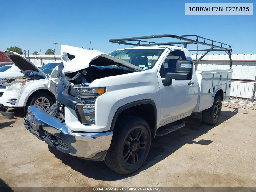 2020 Chevrolet Silverado C2500 Heavy Duty VIN: 1GB0WLE78LF278835 Lot: 40455549