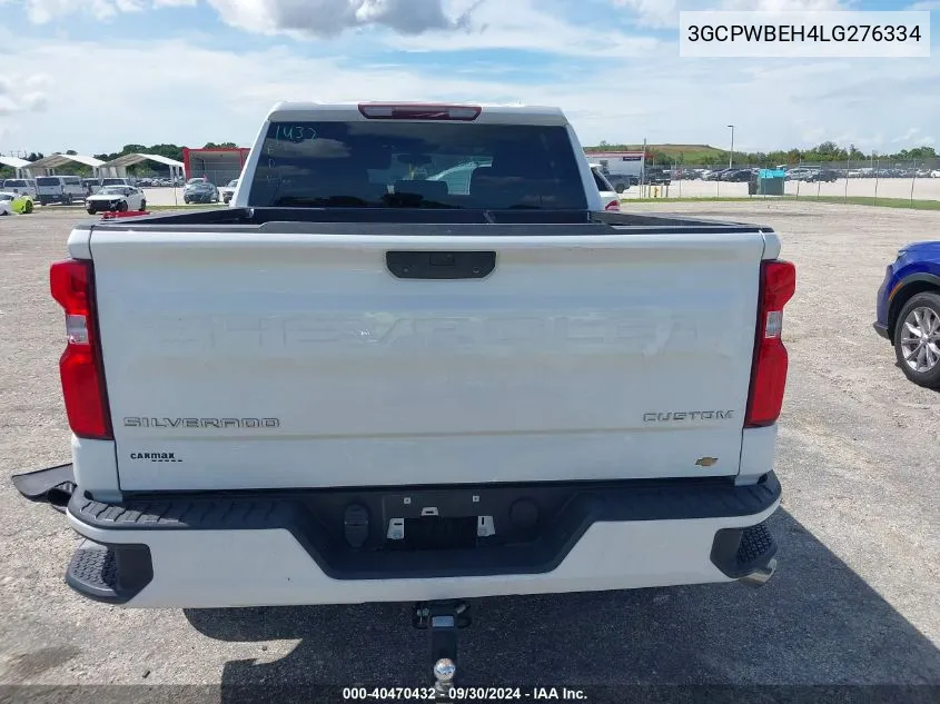 2020 Chevrolet Silverado 1500 2Wd Short Bed Custom VIN: 3GCPWBEH4LG276334 Lot: 40470432