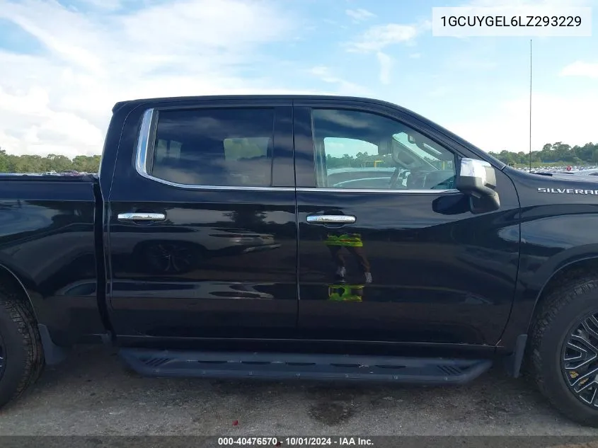 2020 Chevrolet Silverado 1500 4Wd Short Bed Ltz VIN: 1GCUYGEL6LZ293229 Lot: 40476570