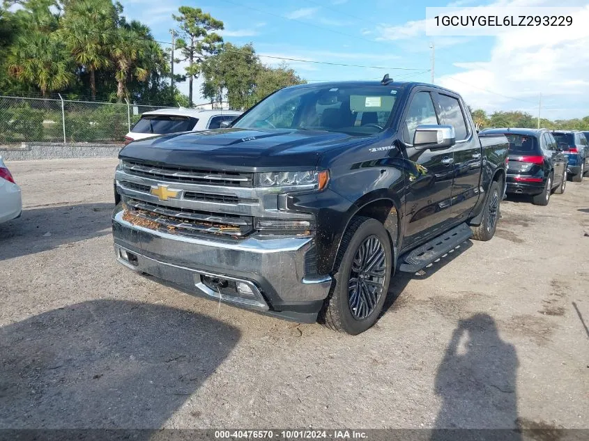 2020 Chevrolet Silverado 1500 4Wd Short Bed Ltz VIN: 1GCUYGEL6LZ293229 Lot: 40476570