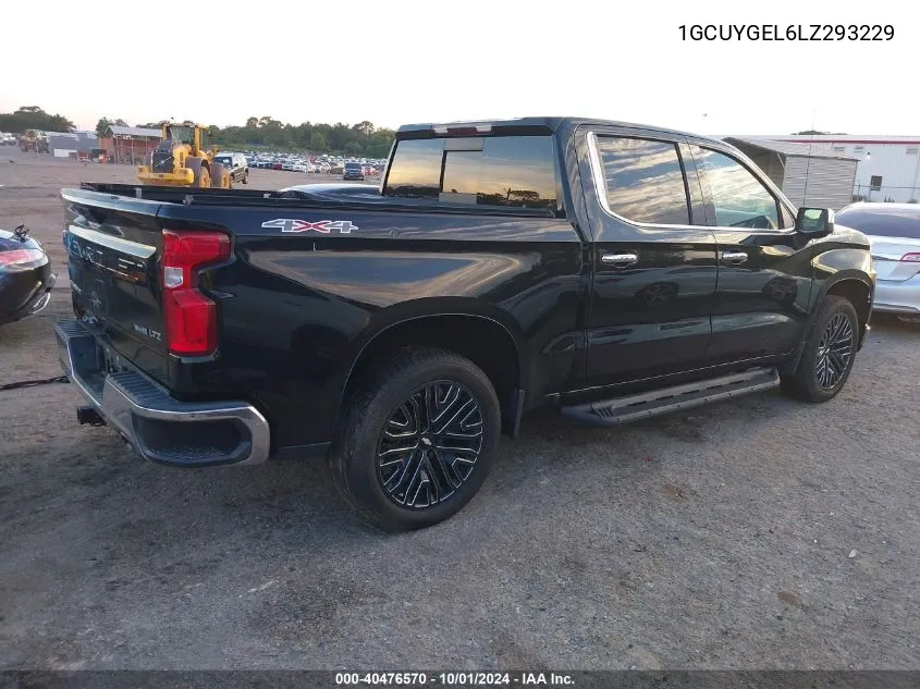 2020 Chevrolet Silverado 1500 4Wd Short Bed Ltz VIN: 1GCUYGEL6LZ293229 Lot: 40476570