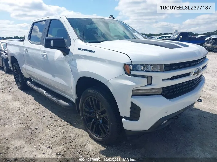 2020 Chevrolet Silverado 1500 4Wd Short Bed Rst VIN: 1GCUYEEL3LZ377187 Lot: 40479552