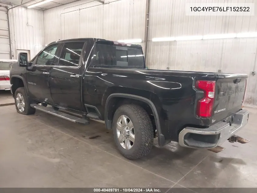 2020 Chevrolet Silverado 2500Hd 4Wd Standard Bed Ltz VIN: 1GC4YPE76LF152522 Lot: 40489781