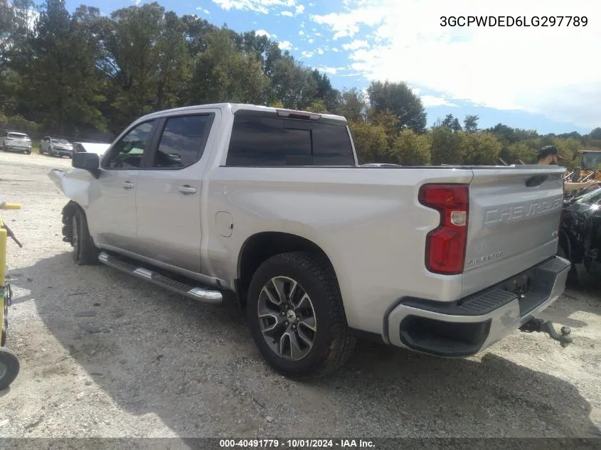 2020 Chevrolet Silverado 1500 2Wd Short Bed Rst VIN: 3GCPWDED6LG297789 Lot: 40491779